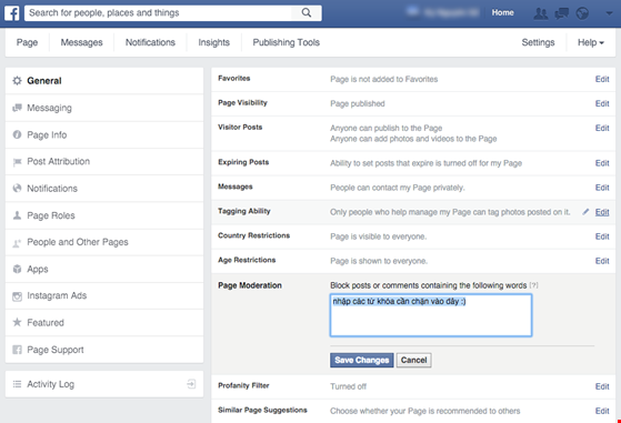 Cách chặn Comment xấu trên Facebook !