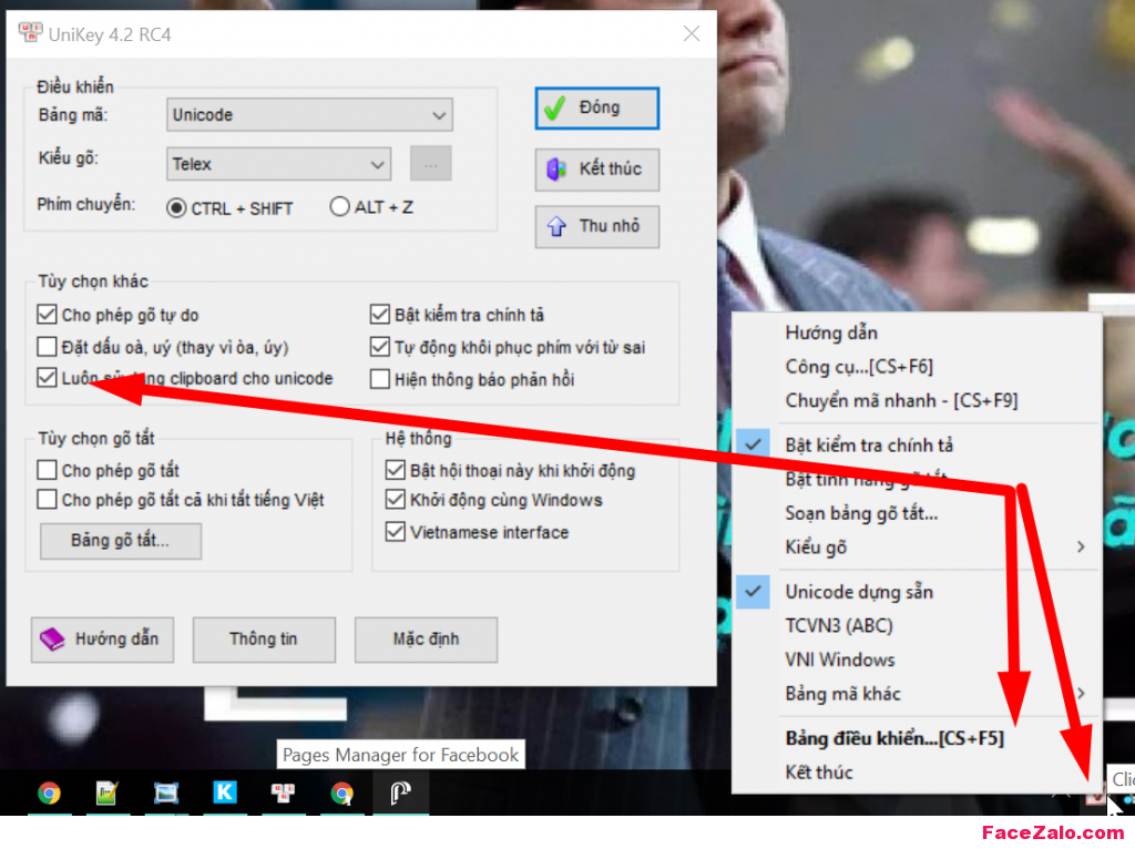 chinh dau tieng Viet windows 10