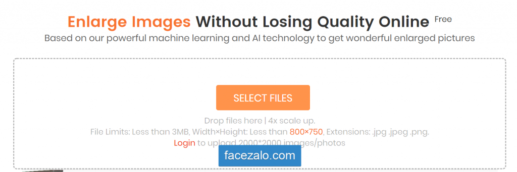 Web phóng lớn ảnh không bị vỡ hạt